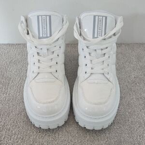 Dior White High-Top Sneakers